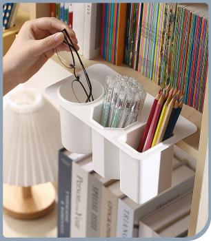 360Home Kreative Stifthalter für Büro Schreibtisch große Kapazität weiß